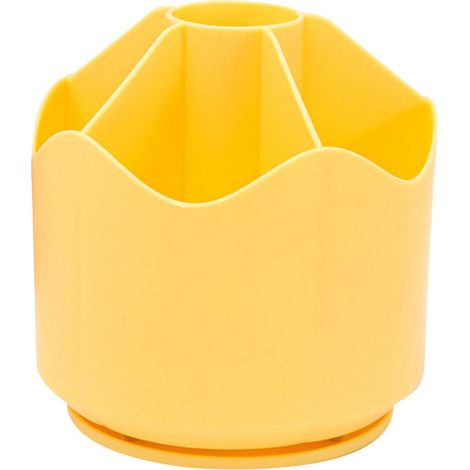 Boîte À Crayons - Support Pivotant 360° - 6 Compartiments - Pour Bureau École Ou Maquillage - 1 Pièce (1/3)