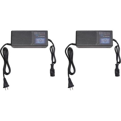 2x 60V 20Ah Ladegerät für Elektrofahrzeuge mit 7-stufiger Leistungsanzeige und Ableitstromschutz für Bleiakkumulatoren (1/5)
