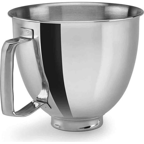 Bol De Mixage - Acier Inoxydable 18/8 - Compatible Robots Pâtissiers Artisan Classic - Capacité 4,5 QT Et 5 QT - 1 Pièce