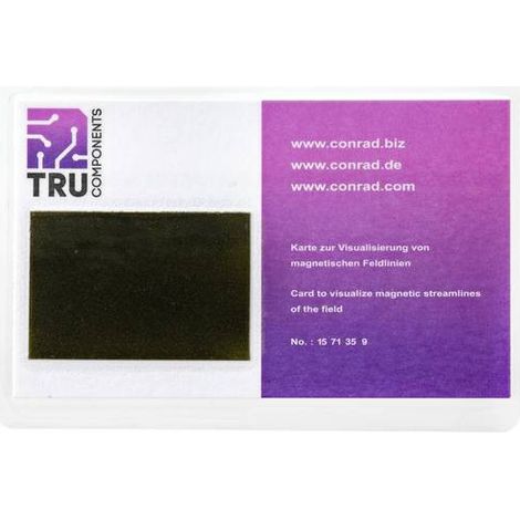 CARTE DE VISUALISATION DES CHAMPS MAGNÉTIQUES TRU COMPONENTS 507705 MVC11HGM (L X L) 95 MM X 65 MM