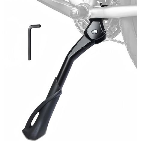 Bicycle Kickstand 24-29 Inches, Bicycle Stand with Central Hole, Universal Adjustable Mountain Bike Stand, Non-Slip Electric Bike Stand, Bicycle Crutches for Bike, for Mountain Bike, City Bike, Electr (1/5)