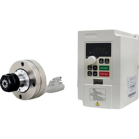 Motor de husillo refrigerado por agua, 24000 RPM, inversor incluido, con variador de frecuencia (1/2)