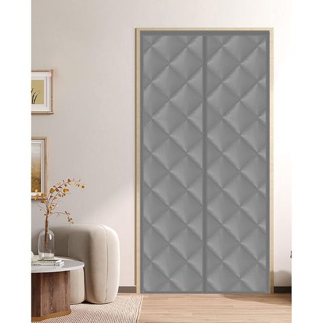 Cortina térmica magnética para puertas - Cortina térmica para puertas que protege del frío y del calor - Protección contra el frío - Aislamiento acústico - Impermeable - Resistente al viento (1/5)