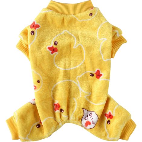 Weiche Flanell-Haustierpyjamas, warme Kleidung für kleine Hunde, Overalls und Kostüme (1/5)