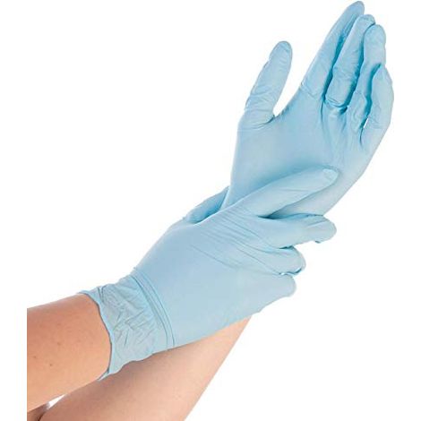 SAFE FIT LOT DE 100 GANTS EN NITRILE BLEU TAILLE XL FRANZ MENSCH 261002