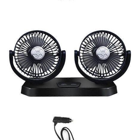 Doppellüfter für das Armaturenbrett, 360° drehbar, verstellbar, für 12V/24V-12V-Systeme