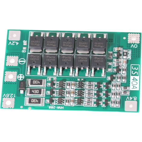 Carte de protection équilibrée pour batteries lithium-ion 3S 40A, avec circuit intégré BMS, pour moteur de perceuse. (1/5)