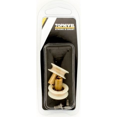 Rueda Mampara Rodamiento Metalico 24Mm Nv107613 Con Tornillo (1/2)