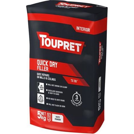 Toupret TTREB9051GB Quick Dry Filler 5kg TOUTTREB9051