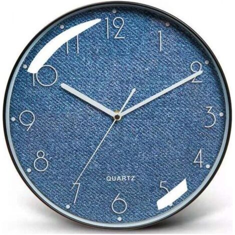 Horloge Murale Ronde 25cm Rétro Silencieuse sans Coutil pour Cuisine Salon Chambre (1/4)