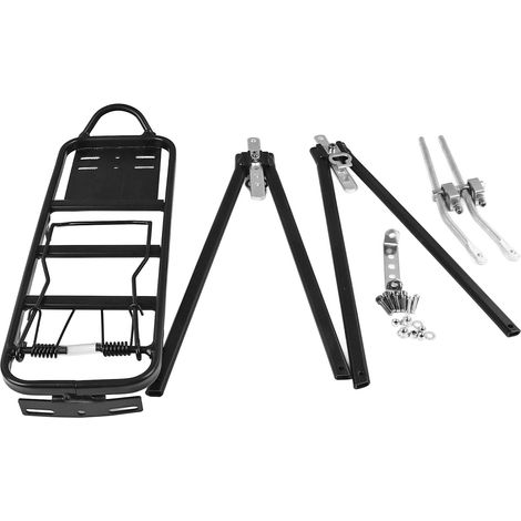 Gepäckträger für Fahrräder hinten, maximale Traglast 70 kg, aus Aluminiumlegierung, für Tourenräder, Fahrräder mit V-Brakes, Rennräder, Mountainbikes und Falträder. (1/5)