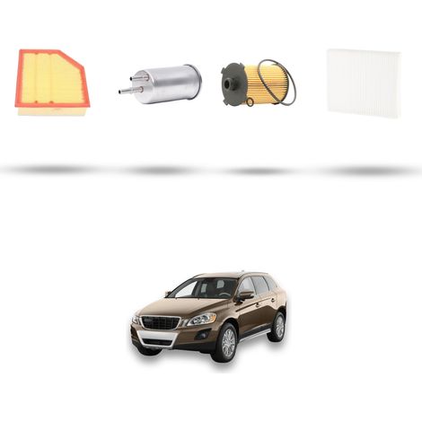 Kit tagliando 4 filtri compatibile con Volvo V40 II V40 Cross Country Dal 2.0 T4 AWD 140kw dal 2014 (1/5)