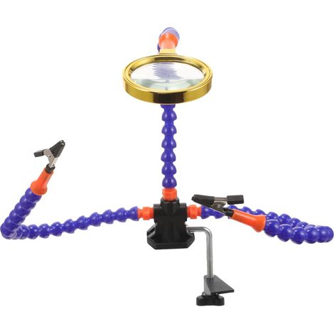 Support de Soudure Flexible avec Griffes et Loupe Outil Aide Soudure pour Modélisme et Réparations Précises (1/5)