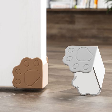 Confezione da 12 protezioni angolari in silicone ad alta resistenza con disegni animati, cuscinetti ammortizzanti multiuso per bordi di mobili - M, 4 cm (6 grigi, 6 marroni) (1/5)