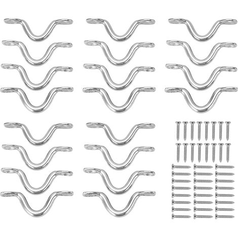 5 Ensembles Poignées de Traction Bateau Boucles Acier Inoxydable 304 Surfaces Lisses Accessoires de Gréement Kayak Canoë (1/5)