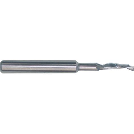 Fraise hélicoïdale pour rainure évacuation d'eau - Ø (mm) : 5 - Ø Fût (mm) : 8 - Longueur totale (mm) : 100 - Longueur utile (mm) : 40 -