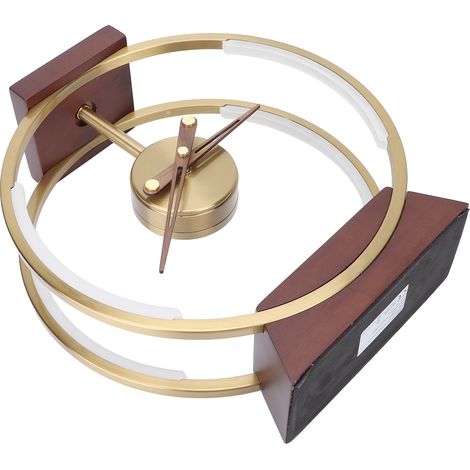Horloge de table moderne à 68 LED en fer forgé, horloge de bureau/de chevet pour la décoration intérieure, prise 100-240 V. (1/5)