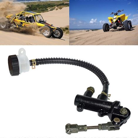 Pompe de frein hydraulique arrière avec maître-cylindre à pédale pour motos, scooters et quads. (1/4)