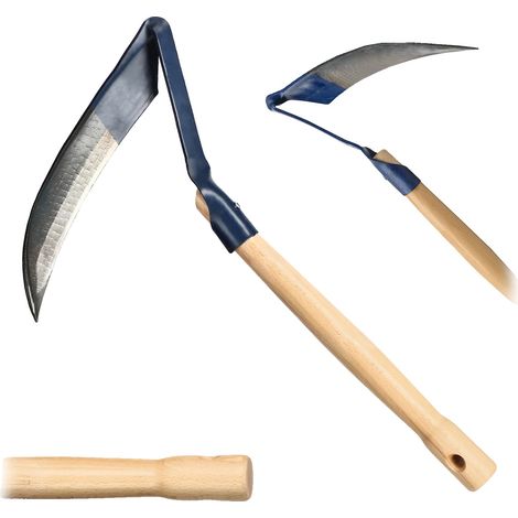 Handhacke, 50 cm Klingenlänge, leichtes Design, Klinge aus hochlegiertem Stahl, ergonomischer Griff, geeignet zum Unkrautjäten (1/5)