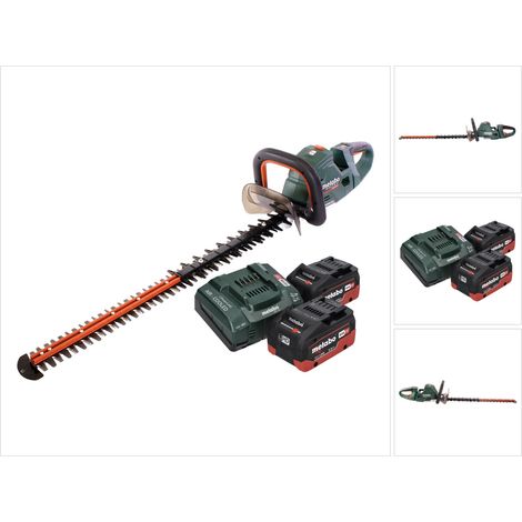 Metabo HS 18 LTX BL 75 Akku Heckenschere 18 V 75 cm Brushless + 2x Akku 5,5 Ah + Ladegerät