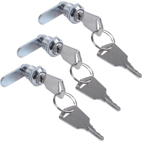 pour tiroir d ordinateur lot de 3 16 mm 6 clés pour borne d (1/5)