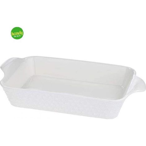 Pirofila rettangolare luxor Di.Mo 39x21x6,5cm bianco