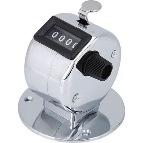 1 PCS Mini Compteur Manuel Portatif en Métal à 4 Chiffres, Léger, Conçu avec Précision, Registre à 4 Chiffres, Facile à Réinitialiser, Compteur Doigt pour Le Sport, la Participation aux Réun
