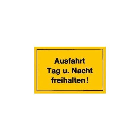 STRECKEN - Verbotsschild 400x250mm Ausfahrt Tag u. Nacht fre