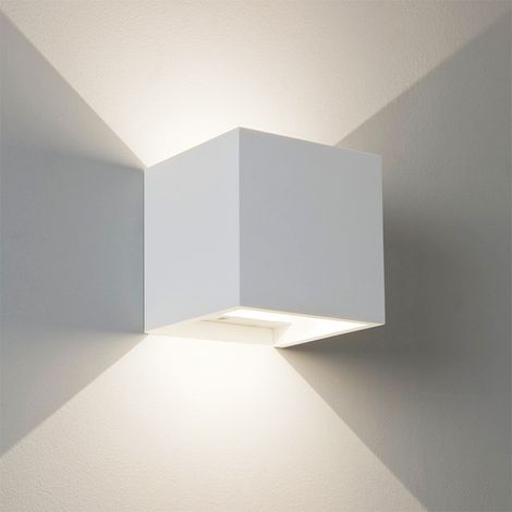 Applique Lampada Led Parete 10w Quadrato Luce Calda Orientabile Bianco Effetti (1/5)