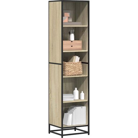 Estantería madera contrachapada color roble 40x35x170,5 cm