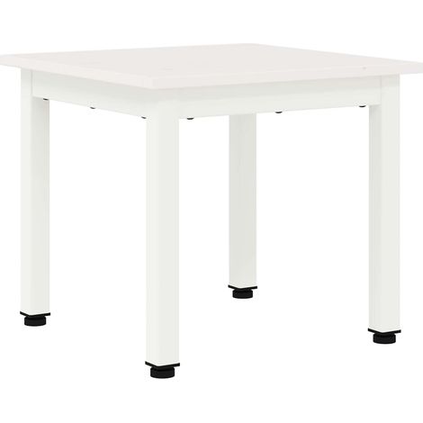 Coffee Table White 40 x 40 x 36 cm Solid Pine Wood vidaXL (1/5)