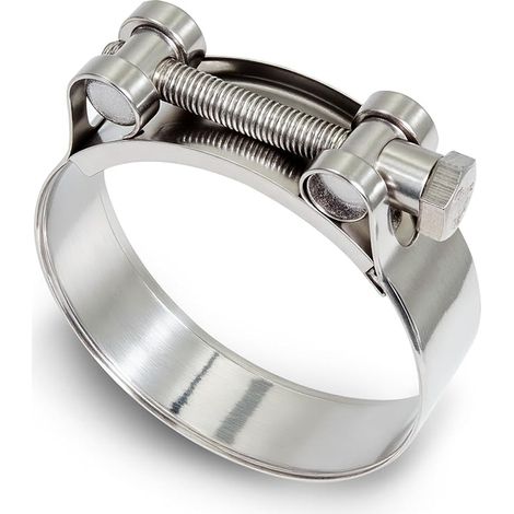 Exhaust Collars 74-79 mm Stainless Steel Metal Quick Release Universal Fitting Exhaust Sleeve for Cars, Motorcycles, Ships, Industry (1/5)