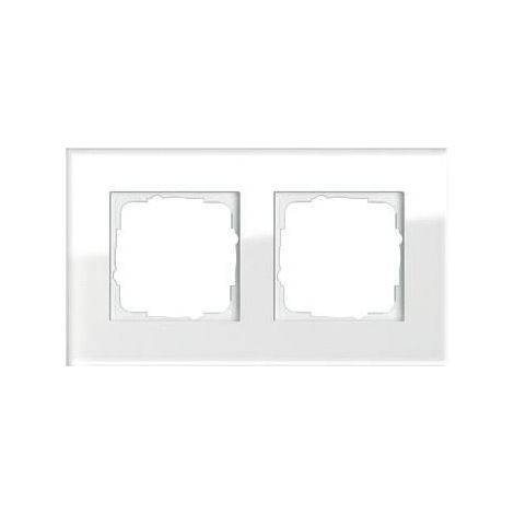 Gira Rahmen 2-fach weiß glas Esprit 021212 (1/5)
