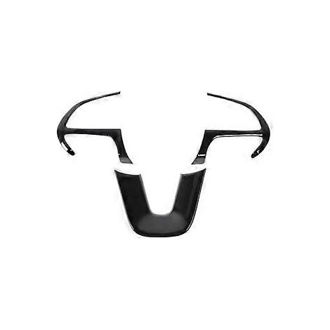 Schwarze Lenkradverkleidung für Charger 2015-2022 (1/5)
