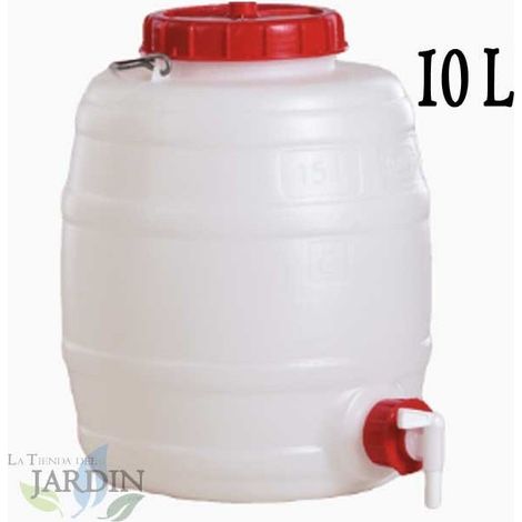10 Liter Fass aus lebensmittelechtem Polyethylen für Flüssigkeiten und Getränke