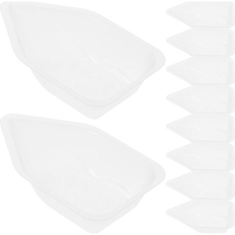 Plateaux de Pesée Lot de 10 10ml Blancs en Plastique pour Laboratoire Réutilisables, Légers et Pratiques, Format Précis pour Poudres, Design Simple et Délicat (1/5)