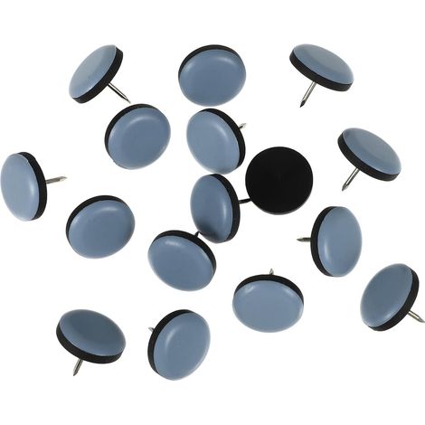 Lot de 16 Patins de Meubles en PTFE Clous en Fer pour Protection Sol Bois Franc et Moquette, Haute Durabilité Bruit, pour Chaise et Table (1/5)