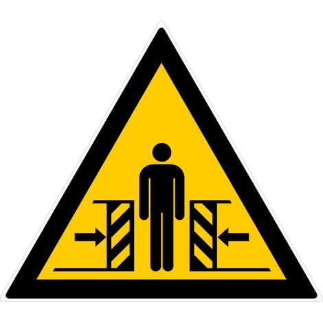 Panneau Danger d'écrasement - Rigide Triangle 300mm - 4030234