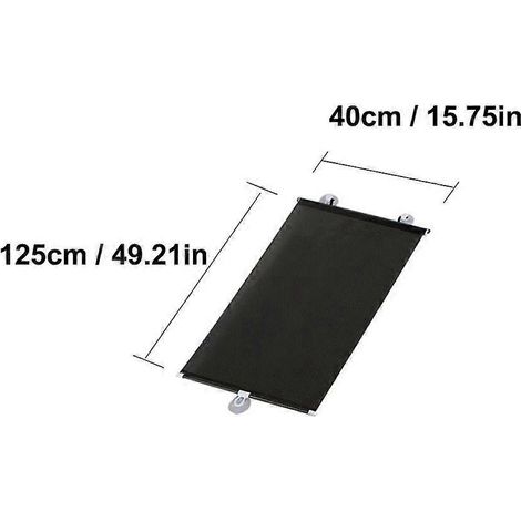 Pare-soleil rétractable pour voiture, protection solaire pour pare-brise avant, rideaux pare-soleil intérieurs, accessoires de protection 40 x 125 cm (1/5)