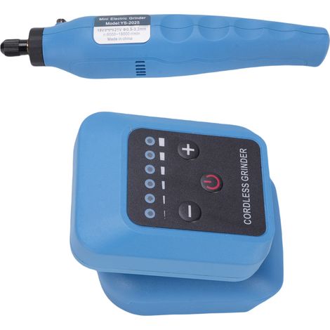 Kit meuleuse droite électrique 6 vitesses réglables 6000-18000 tr/min sans fil rechargeable pour ponçage gravure polissage (1/5)