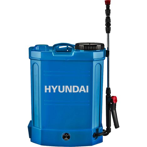 Hyundai – Pulvérisateur à batterie 12V 8Ah – Réservoir 12L – Pression 2-4 bar – Lance en acier – 4 buses pour traitements chimiques