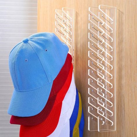 Set di 2 porta cappelli, appendiabiti da parete, ganci per cappelli (1/4)
