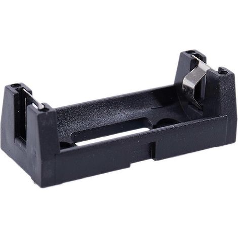 Plastic Shell 3V CR123A Button Cell Battery Sockets Holder Case Black-- (1/5)