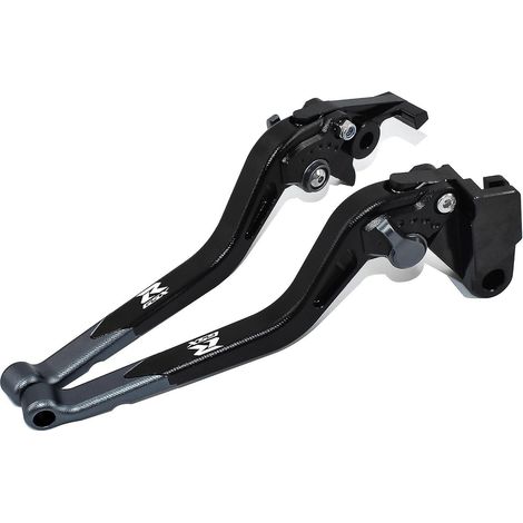 Accessoires pour Suzuki GSX-R1000 2009-2021 : leviers de frein et d'embrayage longs en alliage d'aluminium usiné CNC (rouge) – Gris (1/5)