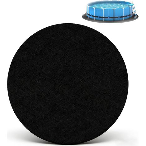 Tapis de Sol Piscine Extérieur, 460 CM Tapis sous Piscines Hors Sol Rond, 200 g/m², géotextile Non tissé, Installation Facile, Découpe Simple, Protection pour Éviter Perforations Objets (1/5)