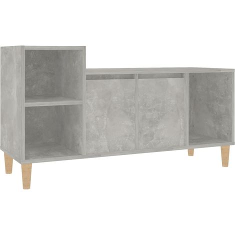 Mobile TV multimediale scaffale per televisione televisore buffet sala da pranzo soggiorno camera da letto 100 x 35 x 55 cm derivati del legno grigio 020025512