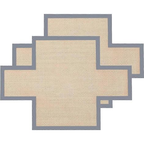 2 pièces silicone pain moule pain doublures antiadhésif réutilisable moule pain doublure silicone tapis cuisson 9 5 x (1/5)