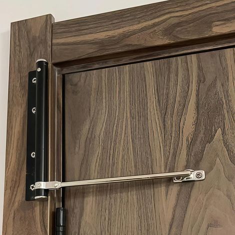 Ferme porte automatique pour la maison, facile à installer Ferme porte à ressort de sécurité Fonction de fermeture ralentie, transforme les portes (1/5)
