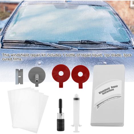 Kit Réparation Pare-Brise Auto Verre Fissure Liquide Restaurateur Vitres Fixation Set Voiture (1/5)
