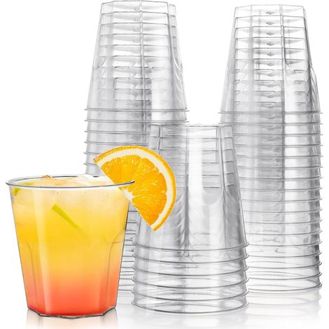 Gobelet En Plastique Rigide - 200ml - Pour Fêtes Mariages Barbecues Pique-niques - Lot De 60 Pièces (1/5)